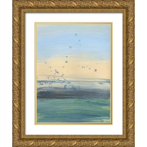 Soul Of The Ocean No. 1 Gold Ornate Wood Framed Art Print with Double Matting by Baker, Bronwyn