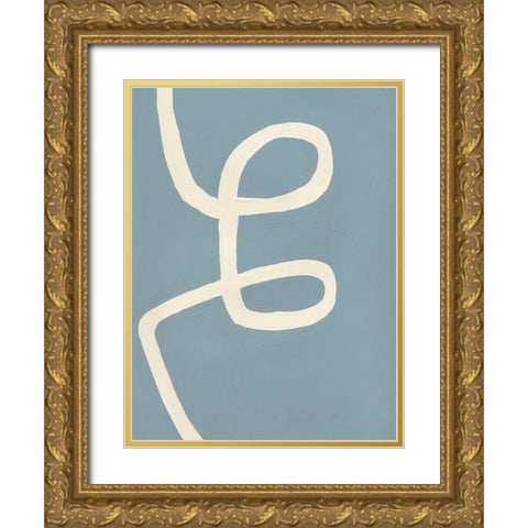 Unrestricted Gold Ornate Wood Framed Art Print with Double Matting by Baker, Bronwyn