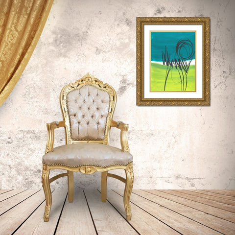 Every Which Way No. 2 Gold Ornate Wood Framed Art Print with Double Matting by Baker, Bronwyn