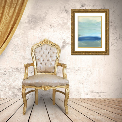 Morning Returns Gold Ornate Wood Framed Art Print with Double Matting by Baker, Bronwyn
