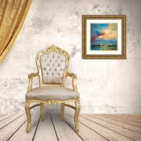 Before Nightfall Gold Ornate Wood Framed Art Print with Double Matting by Bruniany, Kasia
