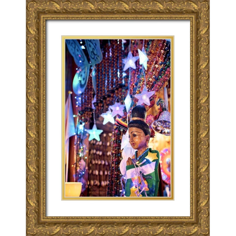 Nagano Cafe 18 Gold Ornate Wood Framed Art Print with Double Matting by Blaustein, Alan