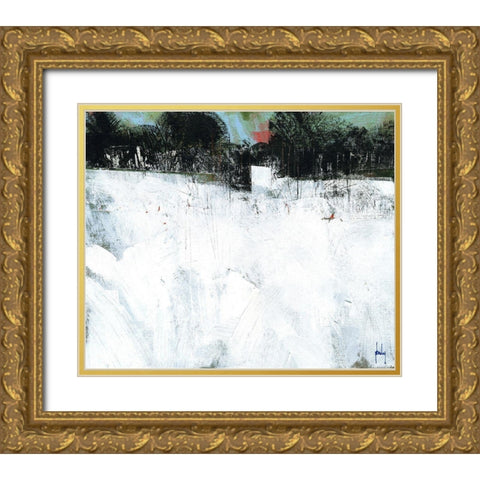 White Void Gold Ornate Wood Framed Art Print with Double Matting by Bailey, Paul
