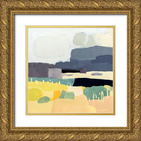 Desert Afternoon Gold Ornate Wood Framed Art Print with Double Matting by Becker, Anne