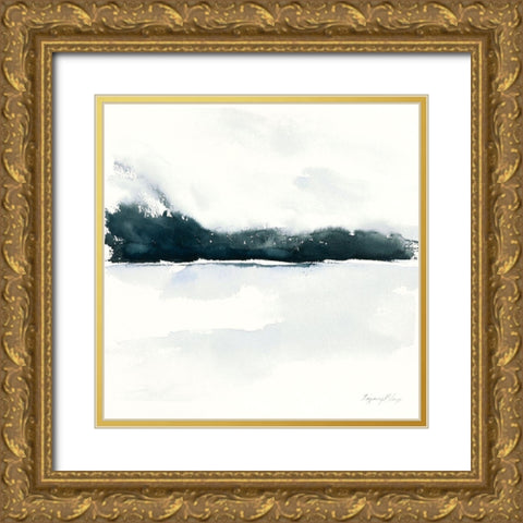 Beneath The Fog Gold Ornate Wood Framed Art Print with Double Matting by Blaise, Tiffany