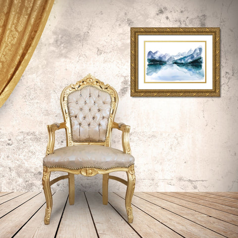 Resolute Gold Ornate Wood Framed Art Print with Double Matting by Blaise, Tiffany