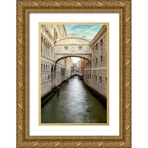 Bridge Of Sighs #1 Gold Ornate Wood Framed Art Print with Double Matting by Blaustein, Alan