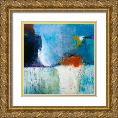 Faith Gold Ornate Wood Framed Art Print with Double Matting by Beer, Pamela K.