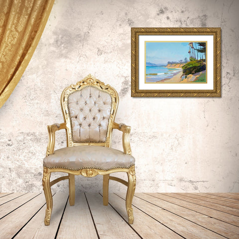 Midday Gold Ornate Wood Framed Art Print with Double Matting by Burtt, Marcia