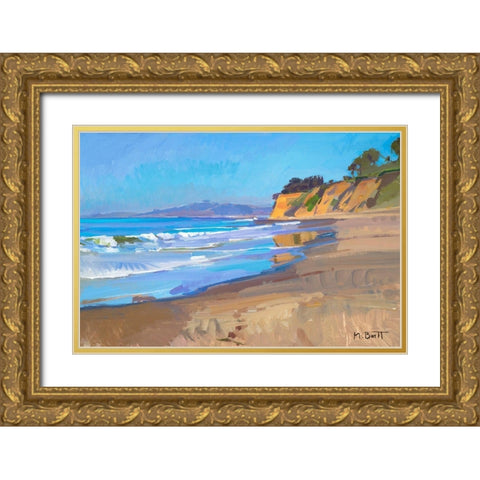 Morning Light Gold Ornate Wood Framed Art Print with Double Matting by Burtt, Marcia