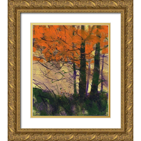 Flame Gold Ornate Wood Framed Art Print with Double Matting by Bailey, Paul