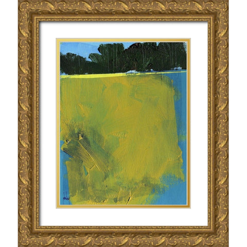 Nicotine Gold Ornate Wood Framed Art Print with Double Matting by Bailey, Paul