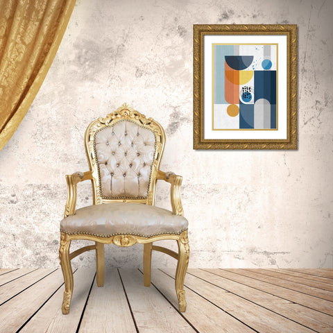 Centurian Gold Ornate Wood Framed Art Print with Double Matting by Banerjee, Ishita