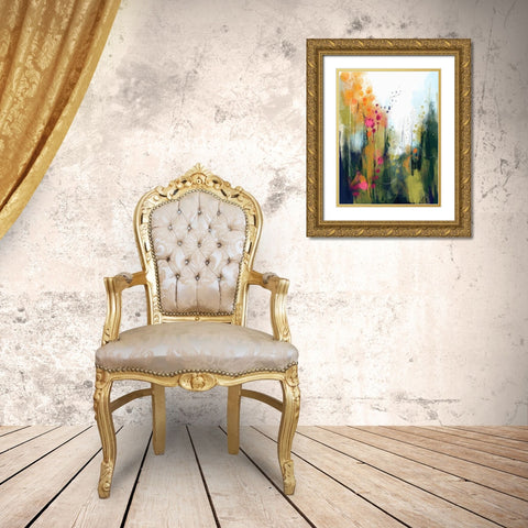 Wildwood Gold Ornate Wood Framed Art Print with Double Matting by Banerjee, Ishita