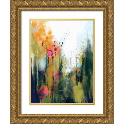 Wildwood Gold Ornate Wood Framed Art Print with Double Matting by Banerjee, Ishita
