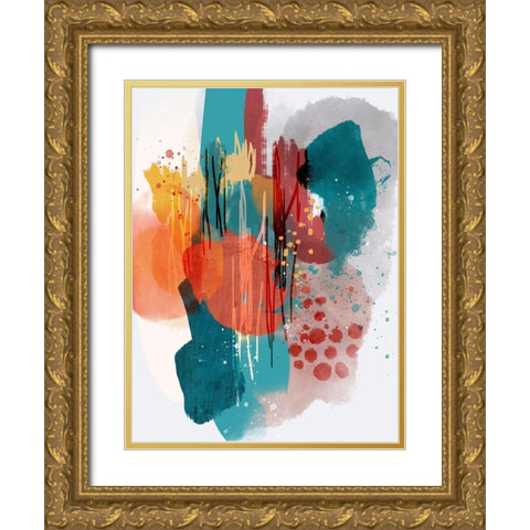 Lyrics Gold Ornate Wood Framed Art Print with Double Matting by Banerjee, Ishita