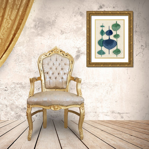 Towering Trees Gold Ornate Wood Framed Art Print with Double Matting by Banerjee, Ishita