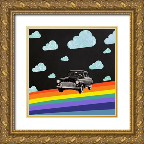 Take Me Anywhere Gold Ornate Wood Framed Art Print with Double Matting by Brothers, Erika C.