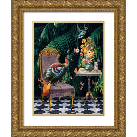 Tea Time Gold Ornate Wood Framed Art Print with Double Matting by Brothers, Erika C.