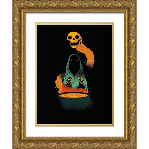 Conjure Gold Ornate Wood Framed Art Print with Double Matting by Buxton, Michael