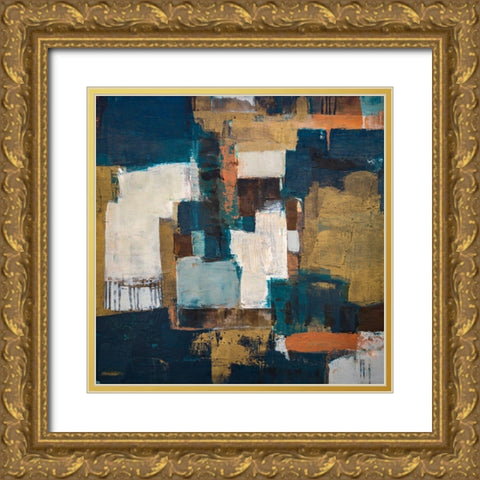 Promenade a Sienne Gold Ornate Wood Framed Art Print with Double Matting by Balbinot, Brigitte