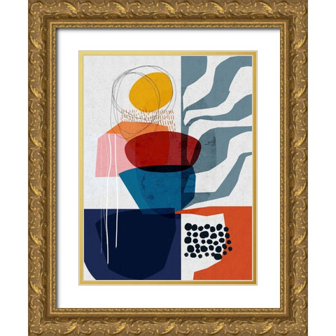 Planted Gold Ornate Wood Framed Art Print with Double Matting by Banerjee, Ishita