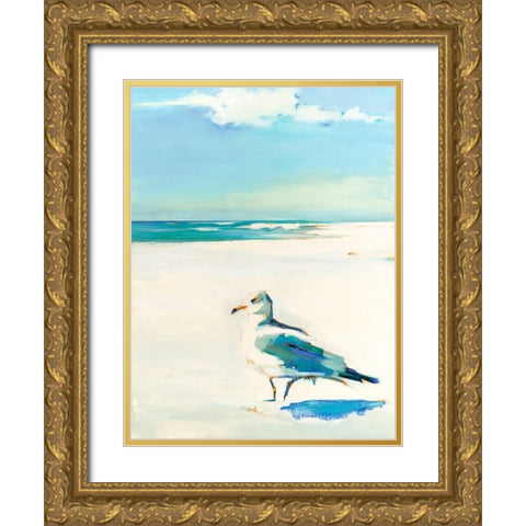 On Watch Gold Ornate Wood Framed Art Print with Double Matting by Broaderick, Kathleen