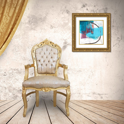 Berthing Sounds Gold Ornate Wood Framed Art Print with Double Matting by Beer, Pamela K.