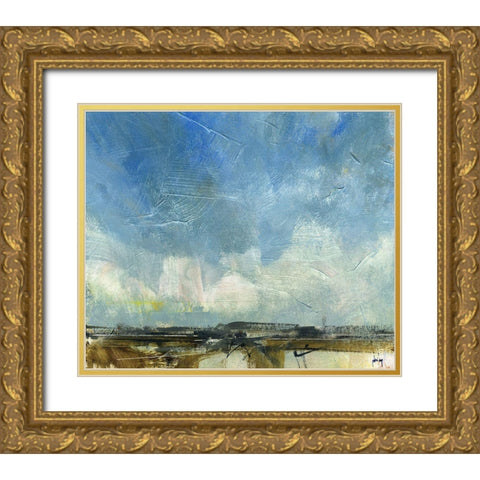 Cold and Clear Gold Ornate Wood Framed Art Print with Double Matting by Bailey, Paul