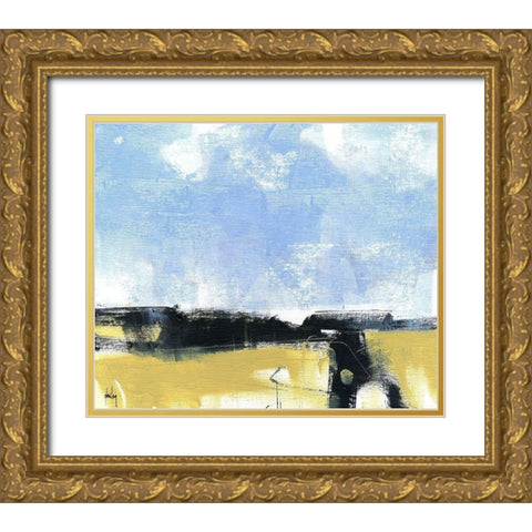 High Contrast Gold Ornate Wood Framed Art Print with Double Matting by Bailey, Paul