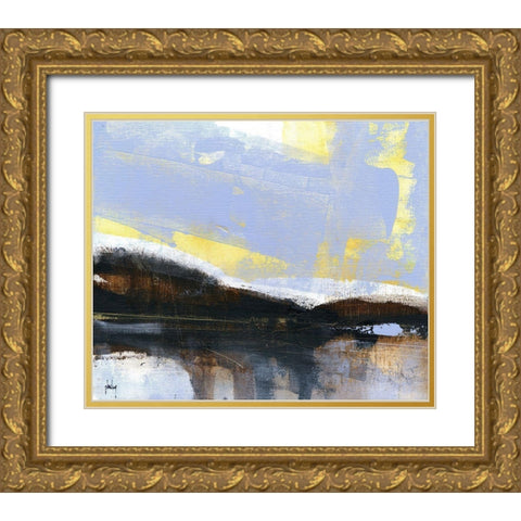 Umber Lake Gold Ornate Wood Framed Art Print with Double Matting by Bailey, Paul