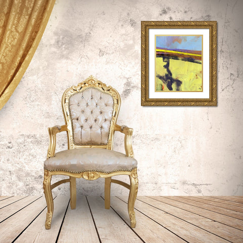 Upland Two Gold Ornate Wood Framed Art Print with Double Matting by Bailey, Paul