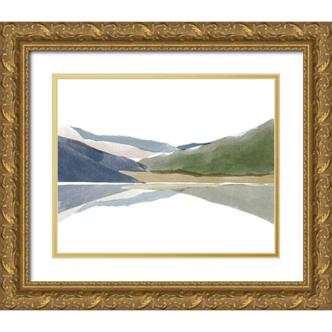 Landscape No. 3 Gold Ornate Wood Framed Art Print with Double Matting by Beeh, Katie