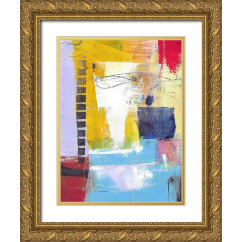 Golden Feature Gold Ornate Wood Framed Art Print with Double Matting by Beer, Pamela K.
