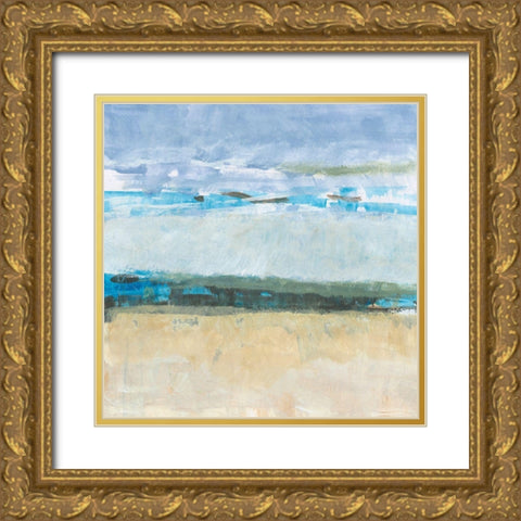 Detour 1 Gold Ornate Wood Framed Art Print with Double Matting by Baker, Bronwyn