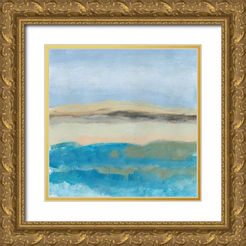 Detour 3 Gold Ornate Wood Framed Art Print with Double Matting by Baker, Bronwyn