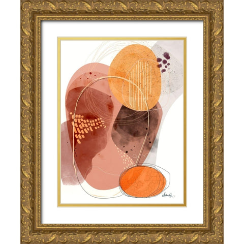 Chasing Shadows Gold Ornate Wood Framed Art Print with Double Matting by Banerjee, Ishita