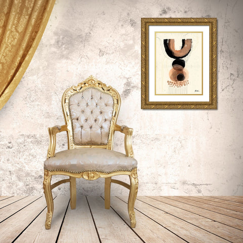 Precarious Gold Ornate Wood Framed Art Print with Double Matting by Banerjee, Ishita