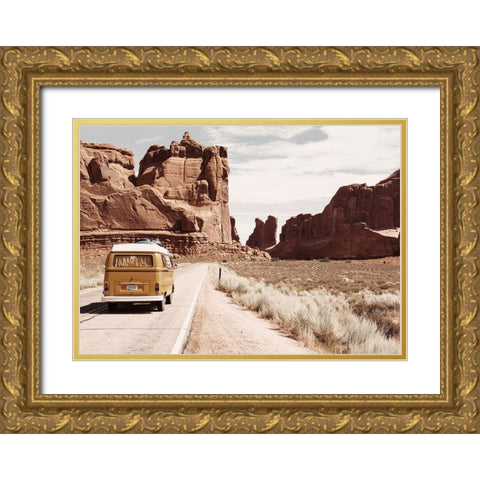 Hohokam Gold Ornate Wood Framed Art Print with Double Matting by Broadway, Krista