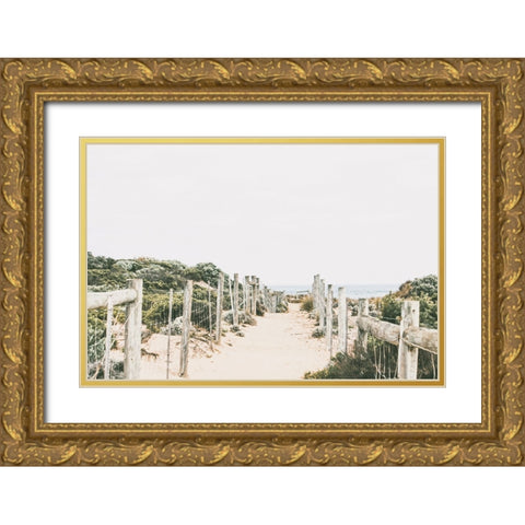 Lessie Gold Ornate Wood Framed Art Print with Double Matting by Broadway, Krista