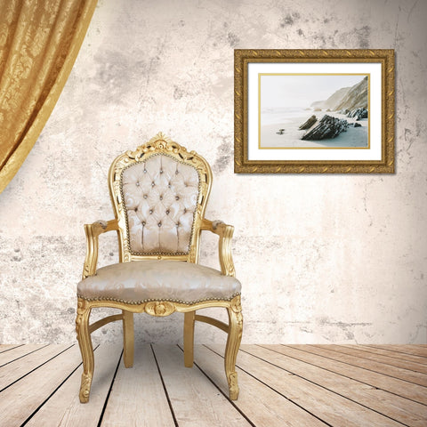 Salerno Gold Ornate Wood Framed Art Print with Double Matting by Broadway, Krista