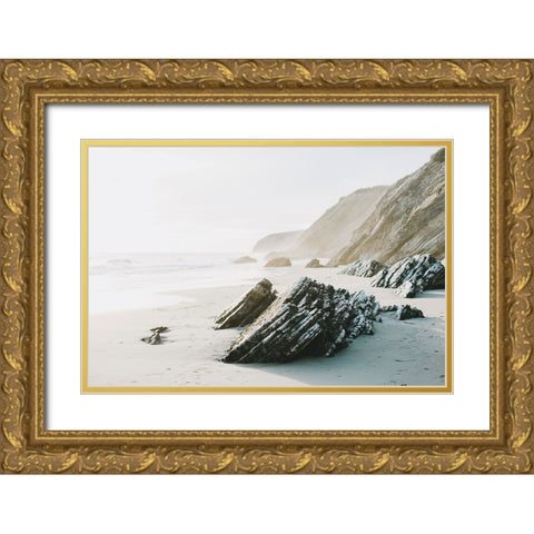 Salerno Gold Ornate Wood Framed Art Print with Double Matting by Broadway, Krista