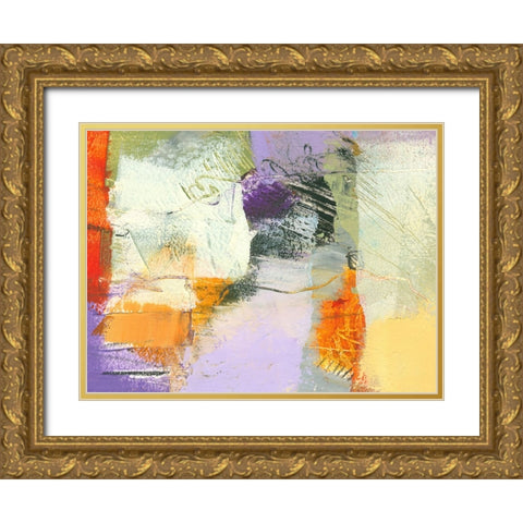Bold Statements 1 Gold Ornate Wood Framed Art Print with Double Matting by Beer, Pamela K.