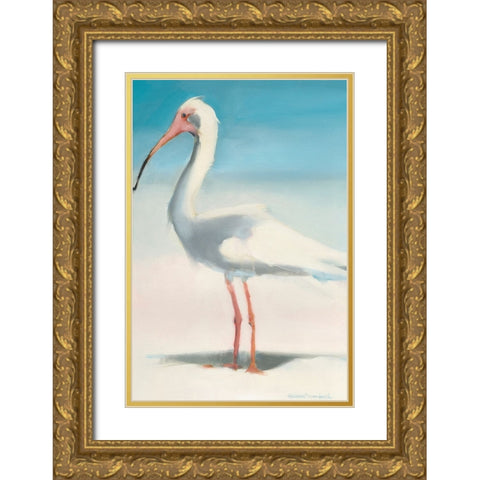 Boca Ibis Gold Ornate Wood Framed Art Print with Double Matting by Broaderick, Kathleen
