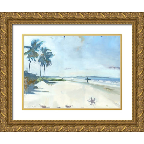 Playa Garza Gold Ornate Wood Framed Art Print with Double Matting by Broaderick, Kathleen
