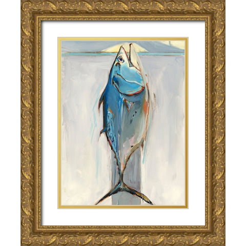 Bonita Gold Ornate Wood Framed Art Print with Double Matting by Broaderick, Kathleen