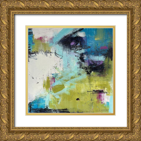 Moonrise Gold Ornate Wood Framed Art Print with Double Matting by Blackerby, Linda S.