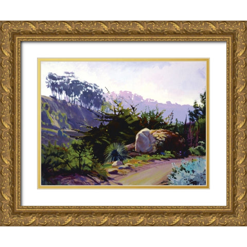 End of Summer, Looking East Gold Ornate Wood Framed Art Print with Double Matting by Burtt, Marcia