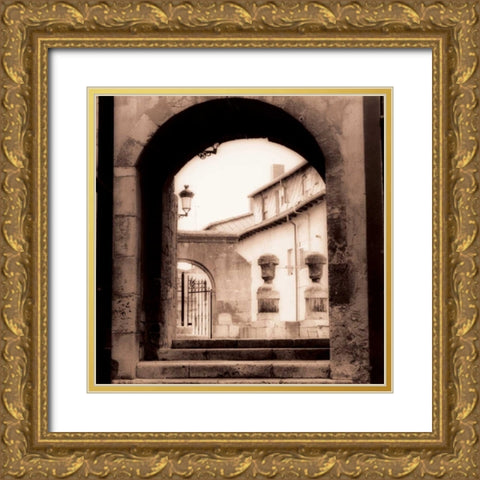 Sevilla Espana Gold Ornate Wood Framed Art Print with Double Matting by Blaustein, Alan