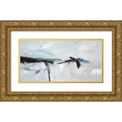 Breakthrough Gold Ornate Wood Framed Art Print with Double Matting by Crosby, William M.